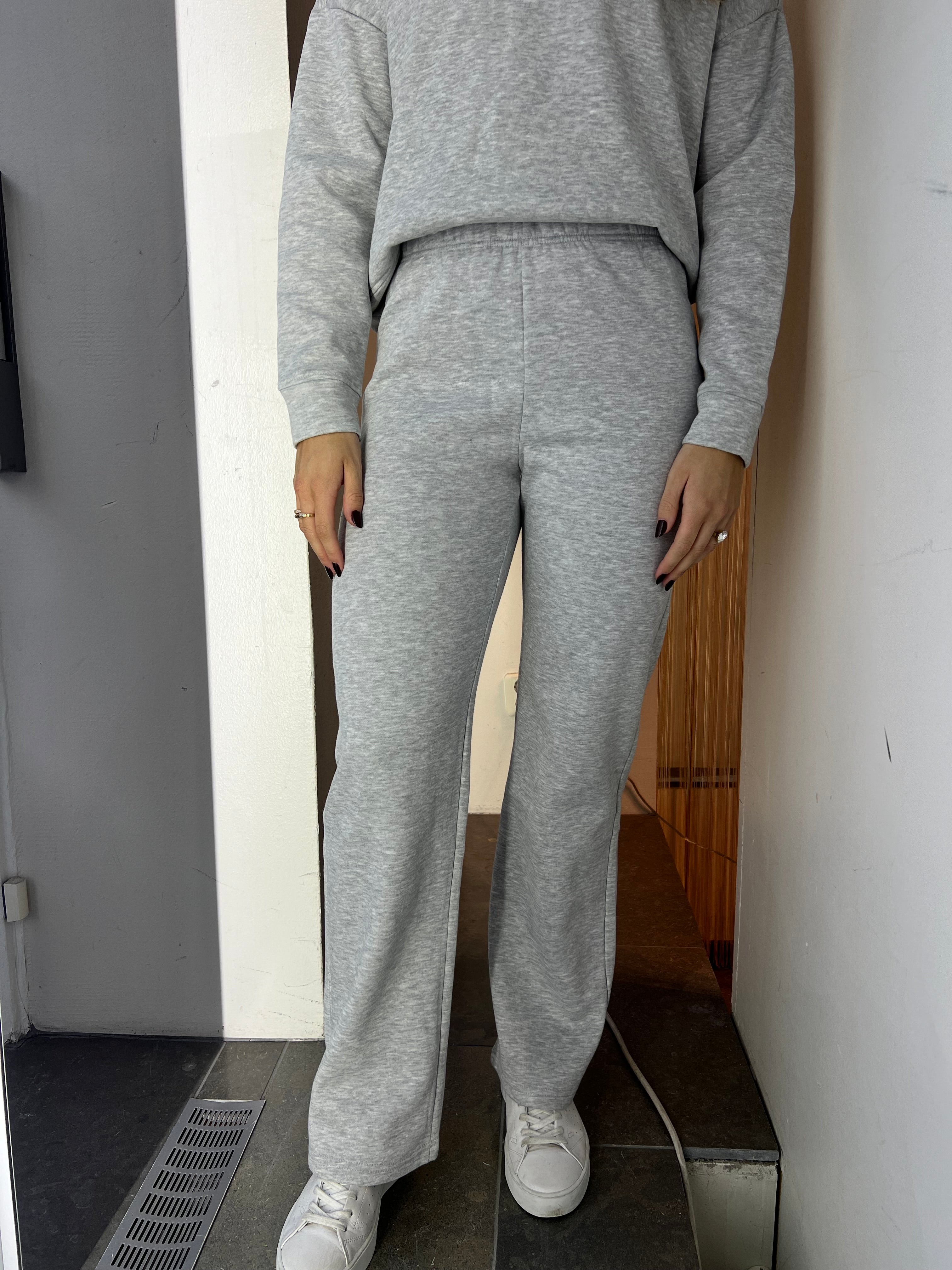 PCCHILLI Trousers - Light Grey Melange